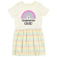 thumbnail image 1 of Inktastic Kindergarten Grad Graduation Rainbow Girls Toddler Dress, 1 of 5