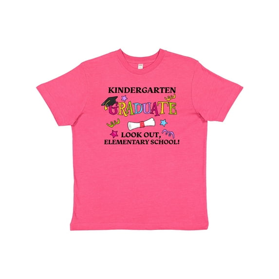 Inktastic Kindergarten Graduate Look Out, Elementary School Youth T-Shirt