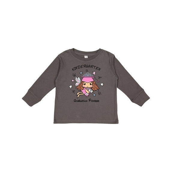 Inktastic Kindergarten Graduation Princess Girls Long Sleeve Toddler T-Shirt