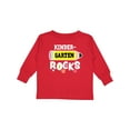 thumbnail image 1 of Inktastic Kindergarten Rocks with Pencil and Stars Boys or Girls Long Sleeve Toddler T-Shirt, 1 of 5