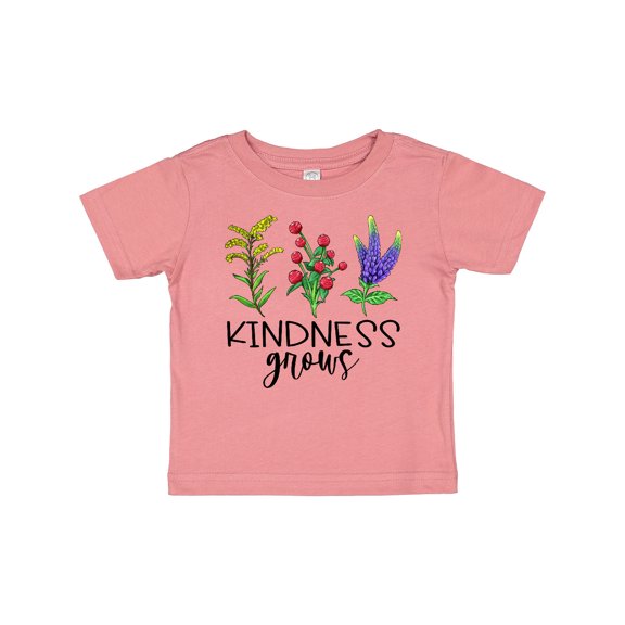 Inktastic Kindness Grows Wildflowers Boys or Girls Baby T-Shirt