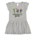 thumbnail image 1 of Inktastic Kindness Grows Wildflowers Girls Baby Dress, 1 of 5