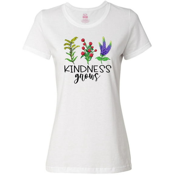 Inktastic Kindness Grows Wildflowers Women's T-Shirt