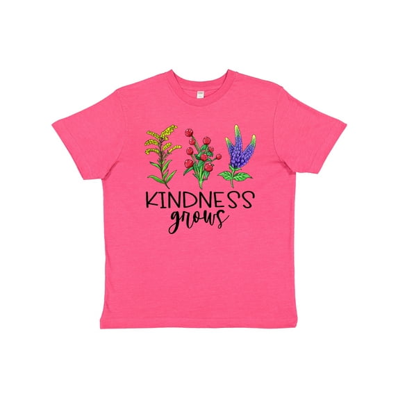 Inktastic Kindness Grows Wildflowers Youth T-Shirt