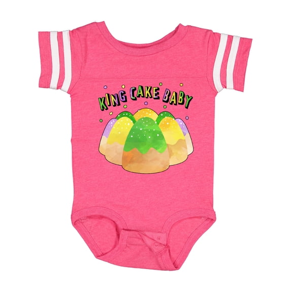 Inktastic King Cake Baby Mardi Gras Boys or Girls Baby Bodysuit