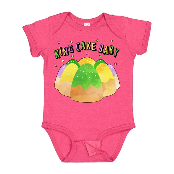 Inktastic King Cake Baby Mardi Gras Boys or Girls Baby Bodysuit