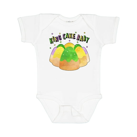Inktastic King Cake Baby Mardi Gras Boys or Girls Baby Bodysuit