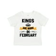 thumbnail image 1 of Inktastic Kings Are Born in February Boys or Girls Toddler T-Shirt, 1 of 5