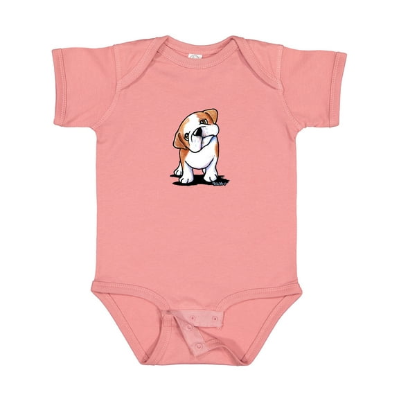 Inktastic Kiniart Bulldog Puppy Boys or Girls Baby Bodysuit