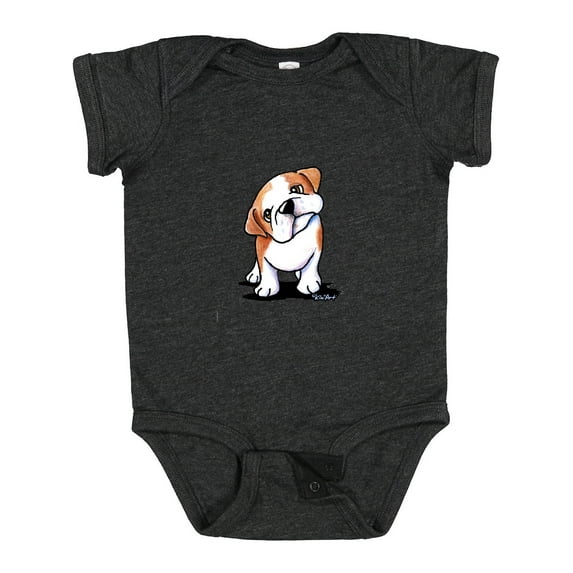 Inktastic Kiniart Bulldog Puppy Boys or Girls Baby Bodysuit