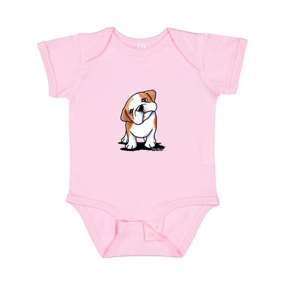 Inktastic Kiniart Bulldog Puppy Boys or Girls Baby Bodysuit