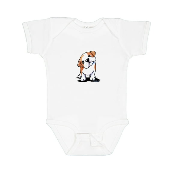 Inktastic Kiniart Bulldog Puppy Boys or Girls Baby Bodysuit