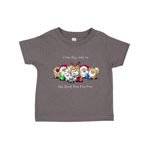 Inktastic KiniArt Christmas Pomeranians Boys or Girls Toddler T-Shirt