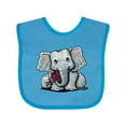 thumbnail image 1 of Inktastic Kiniart Elephant Boys or Girls Baby Bib, 1 of 4