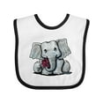 thumbnail image 1 of Inktastic Kiniart Elephant Boys or Girls Baby Bib, 1 of 4