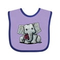 thumbnail image 1 of Inktastic Kiniart Elephant Boys or Girls Baby Bib, 1 of 4
