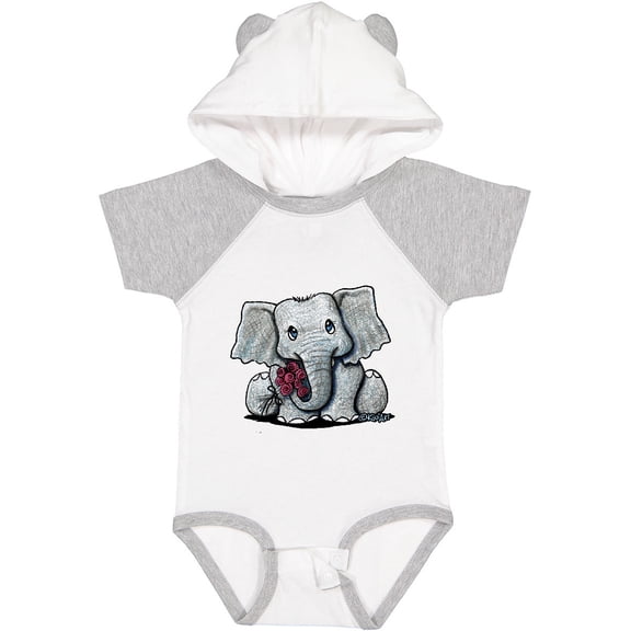 Inktastic KiniArt Elephant Boys or Girls Baby Bodysuit