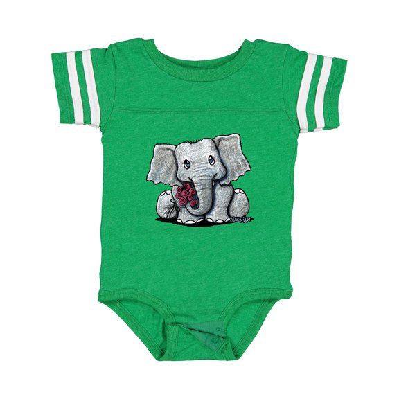 Inktastic KiniArt Elephant Boys or Girls Baby Bodysuit