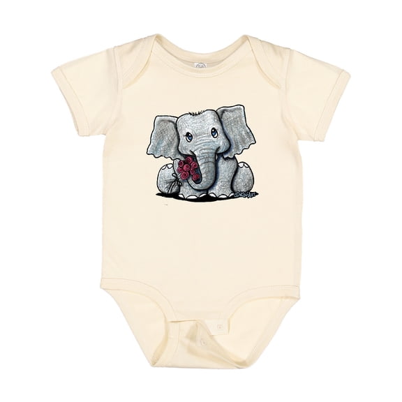 Inktastic KiniArt Elephant Boys or Girls Baby Bodysuit