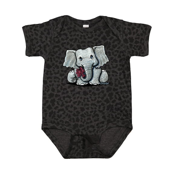 Inktastic KiniArt Elephant Boys or Girls Baby Bodysuit
