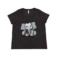 thumbnail image 1 of Inktastic KiniArt Elephant Women's Plus Size T-Shirt, 1 of 5