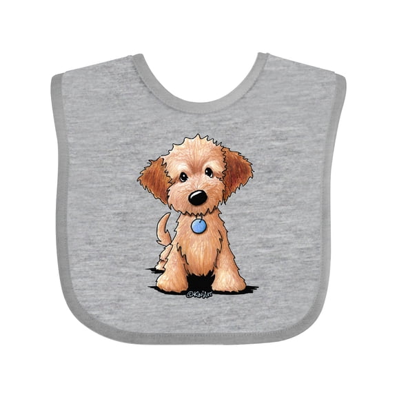 Inktastic Kiniart Mini Goldendoodle Boys or Girls Baby Bib