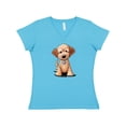 thumbnail image 1 of Inktastic KiniArt Mini Goldendoodle Women's V-Neck T-Shirt, 1 of 5