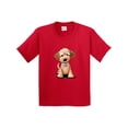 thumbnail image 1 of Inktastic Kiniart Mini Goldendoodle Youth T-Shirt, 1 of 5