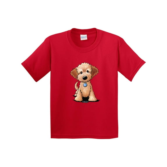 Inktastic Kiniart Mini Goldendoodle Youth T-Shirt