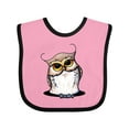 thumbnail image 1 of Inktastic KiniArt Owl Boys or Girls Baby Bib, 1 of 4