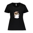 thumbnail image 1 of Inktastic KiniArt Owl Women's Plus Size T-Shirt, 1 of 5