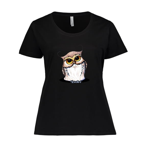 Inktastic KiniArt Owl Women's Plus Size T-Shirt