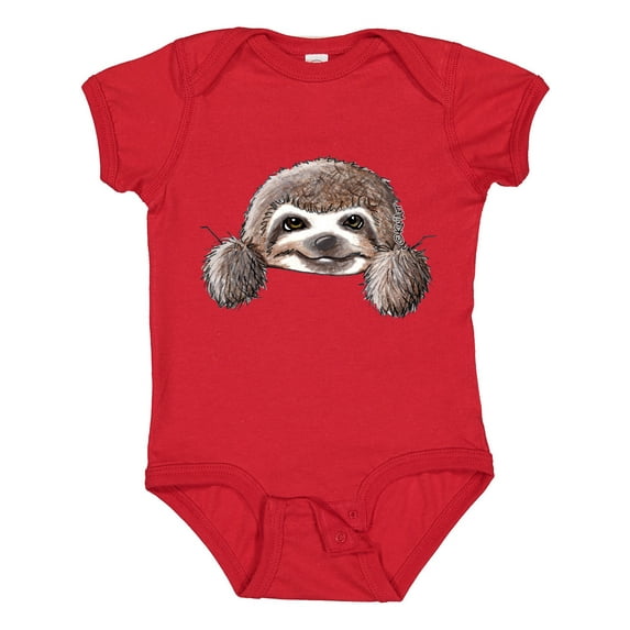 Inktastic Kiniart Sloth Boys or Girls Baby Bodysuit