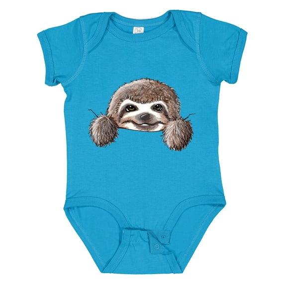 Inktastic Kiniart Sloth Boys or Girls Baby Bodysuit