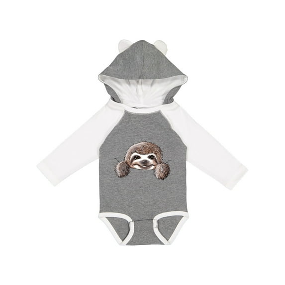 Inktastic Kiniart Sloth Boys or Girls Long Sleeve Baby Bodysuit