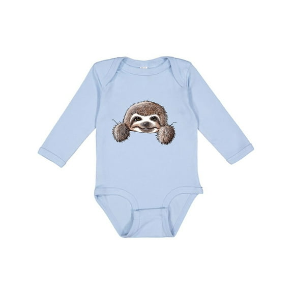 Inktastic Kiniart Sloth Boys or Girls Long Sleeve Baby Bodysuit