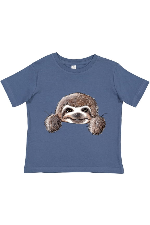 KiniArt Sloth Boys or Girls Toddler T-Shirt