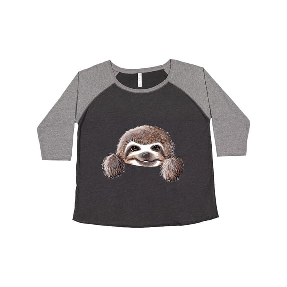 Inktastic KiniArt Sloth Women's Plus Size T-Shirt