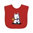 thumbnail image 1 of Inktastic Kiniart Westie with Bone Boys or Girls Baby Bib, 1 of 4