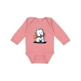 thumbnail image 1 of Inktastic Kiniart Westie with Bone Boys or Girls Long Sleeve Baby Bodysuit, 1 of 5