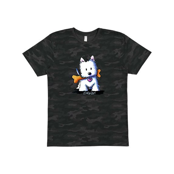 Inktastic KiniArt Westie with Bone T-Shirt