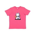 thumbnail image 1 of Inktastic KiniArt Westie with Bone Youth T-Shirt, 1 of 5