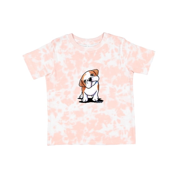 Inktastic Kiniart Bulldog Puppy Boys or Girls Toddler T-Shirt