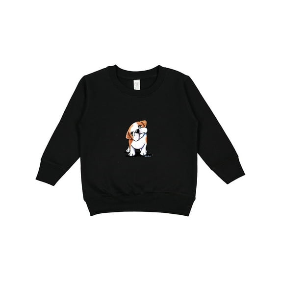 Inktastic Kiniart Bulldog Puppy Toddler Sweatshirt