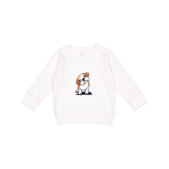 Inktastic Kiniart Bulldog Puppy Toddler Sweatshirt