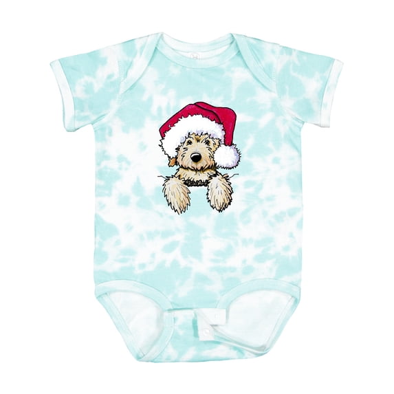 Inktastic Kiniart Christmas Goldendoodle Boys or Girls Baby Bodysuit