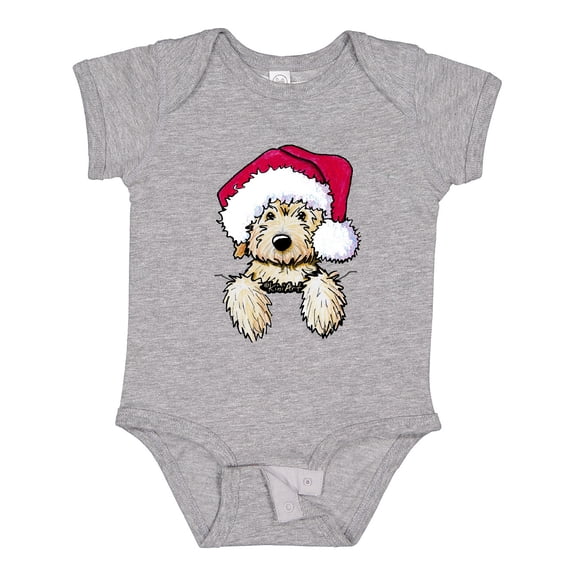 Inktastic Kiniart Christmas Goldendoodle Boys or Girls Baby Bodysuit