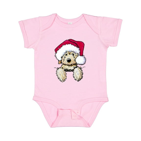 Inktastic Kiniart Christmas Goldendoodle Boys or Girls Baby Bodysuit