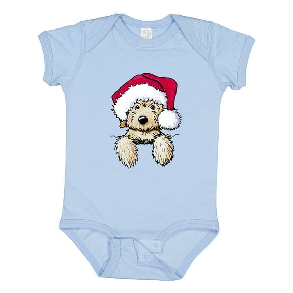 Inktastic Kiniart Christmas Goldendoodle Boys or Girls Baby Bodysuit