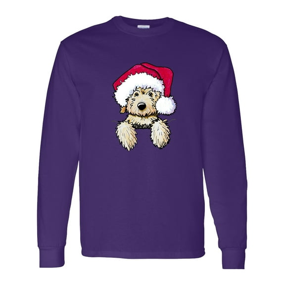 Inktastic Kiniart Christmas Goldendoodle Long Sleeve T-Shirt